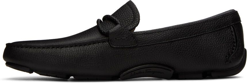 Ferragamo Black Driver Loafers - Picture 4