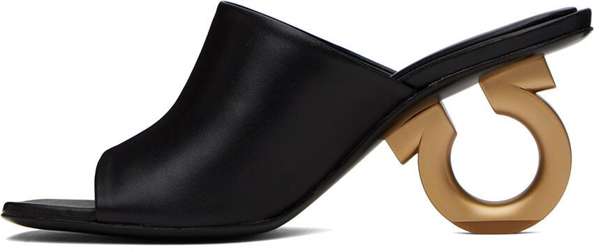 Ferragamo Black Elina Heeled Sandals - Picture 3