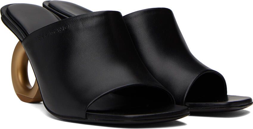 Ferragamo Black Elina Heeled Sandals - Picture 2