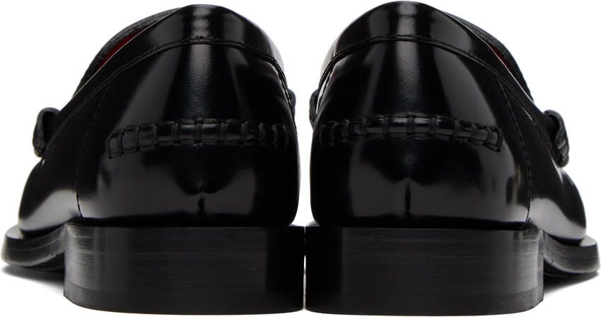 Ferragamo Black Embossed Loafers