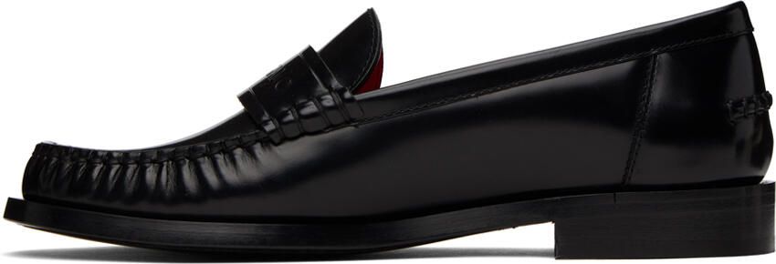 Ferragamo Black Embossed Loafers - Picture 3