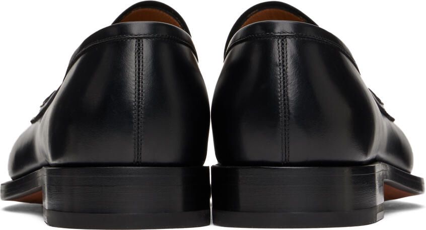 Ferragamo Black Fabrice Loafers