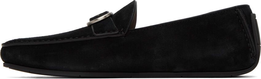 Salvatore Ferragamo Black Gancini Loafers - Picture 4