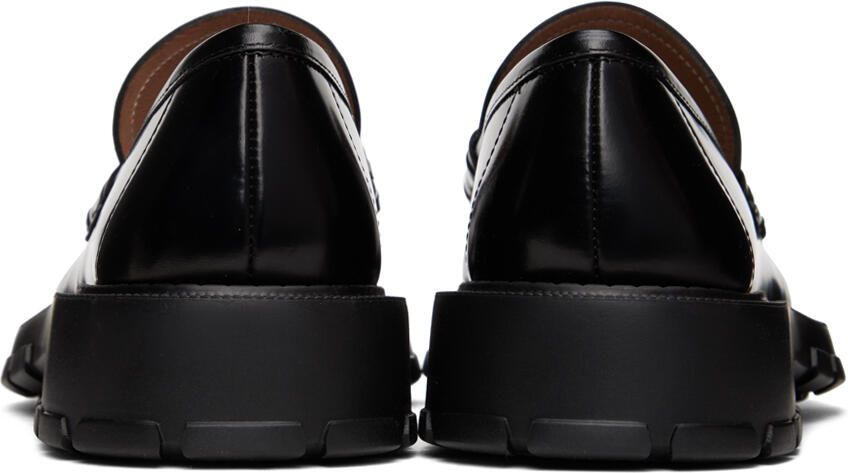 Salvatore Ferragamo Black Gancini Loafers