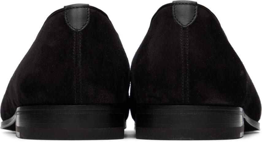 Salvatore Ferragamo Black Gancini Loafers
