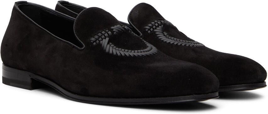 Salvatore Ferragamo Black Gancini Loafers - Picture 2
