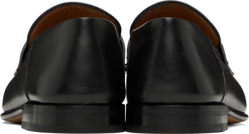 Ferragamo Black Gancini Loafers