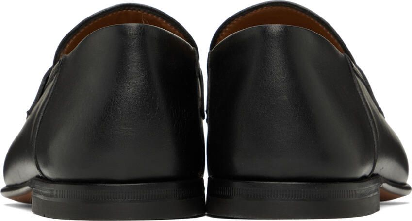 Ferragamo Black Gancini Loafers