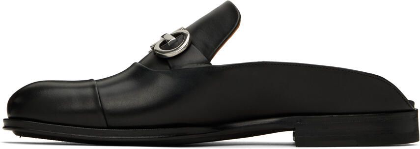 Ferragamo Black Gancini Loafers - Picture 3