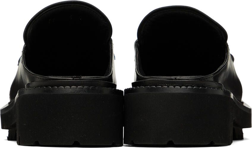 Ferragamo Black Gancini Mules