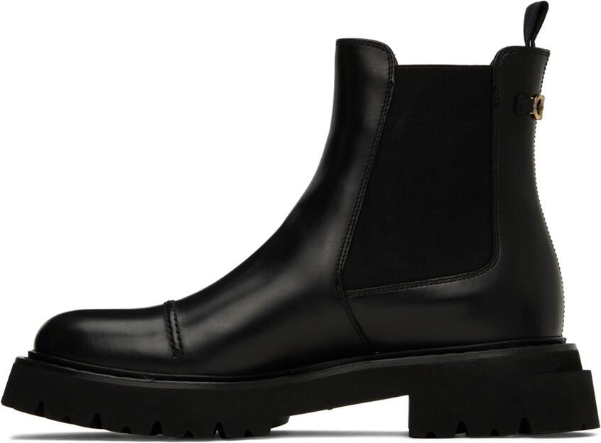 Salvatore Ferragamo Black George 2 Chelsea Boots - Picture 3