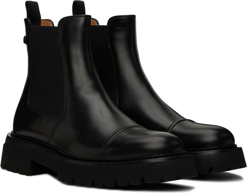Salvatore Ferragamo Black George 2 Chelsea Boots - Picture 2