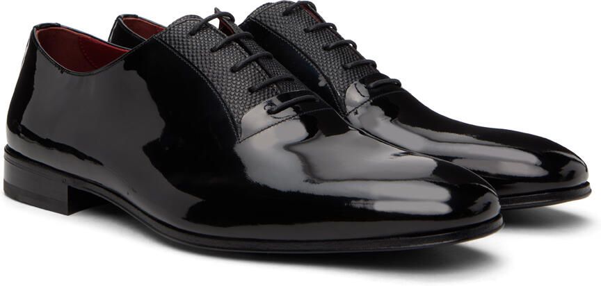 Salvatore Ferragamo Black Gianbattista Oxfords - Picture 2