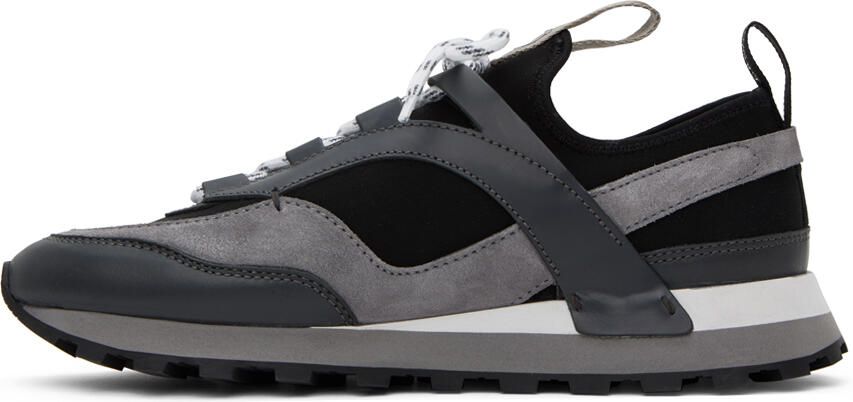 Salvatore Ferragamo Gray Indy Sneakers - Picture 3