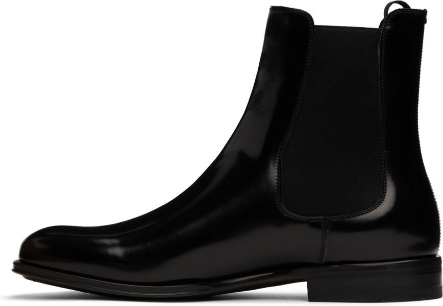 Salvatore Ferragamo Black Isidoro Chelsea Boots - Picture 3