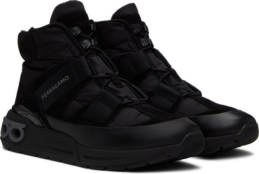 Ferragamo Black Leonida Sneakers - Picture 2