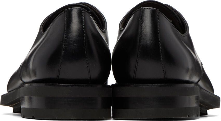 Salvatore Ferragamo Black Leopold Derbys