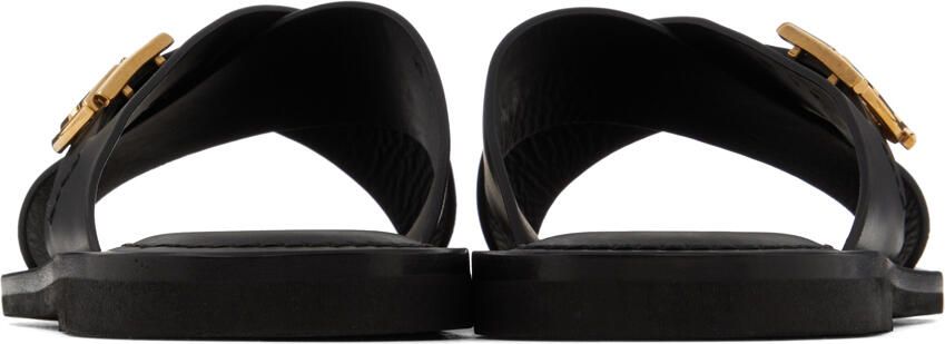 Salvatore Ferragamo Black Logan Sandals - Picture 2