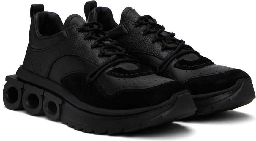Ferragamo Black Nima Sneakers - Picture 2