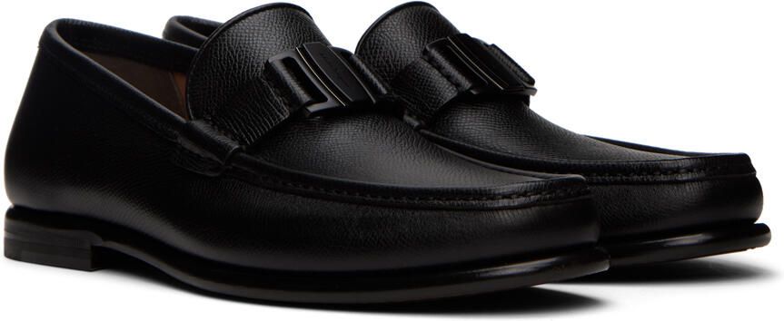 Salvatore Ferragamo Black Noel Loafers - Picture 2