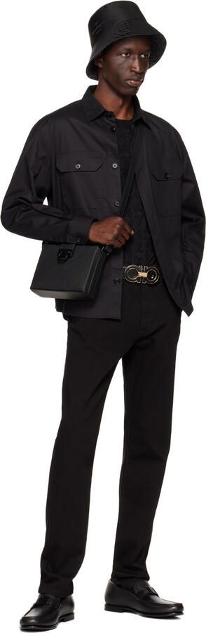 Salvatore Ferragamo Black Noel Loafers - Picture 3