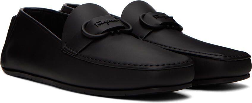 Salvatore Ferragamo Black Palinuro Loafers - Picture 2