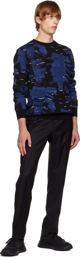 Salvatore Ferragamo Black Pocket Sneakers - Picture 4