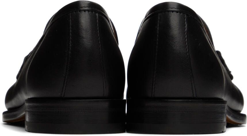 Salvatore Ferragamo Black Rolo Loafers
