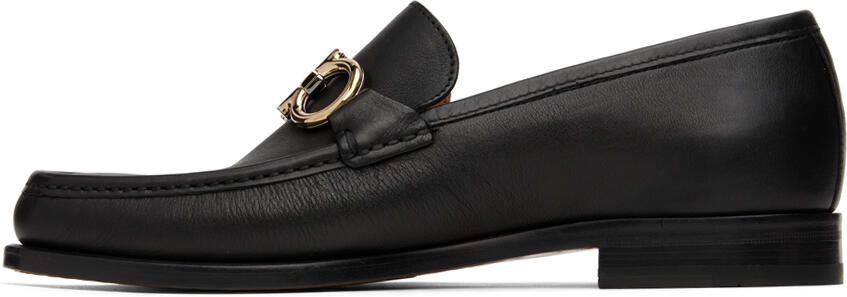 Salvatore Ferragamo Black Rolo Loafers - Picture 3