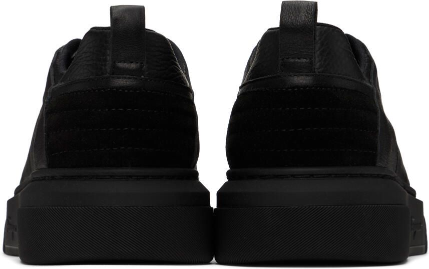 Ferragamo Black Paneled Sneakers