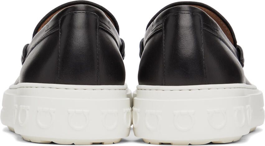 Salvatore Ferragamo Black Sporty Loafers
