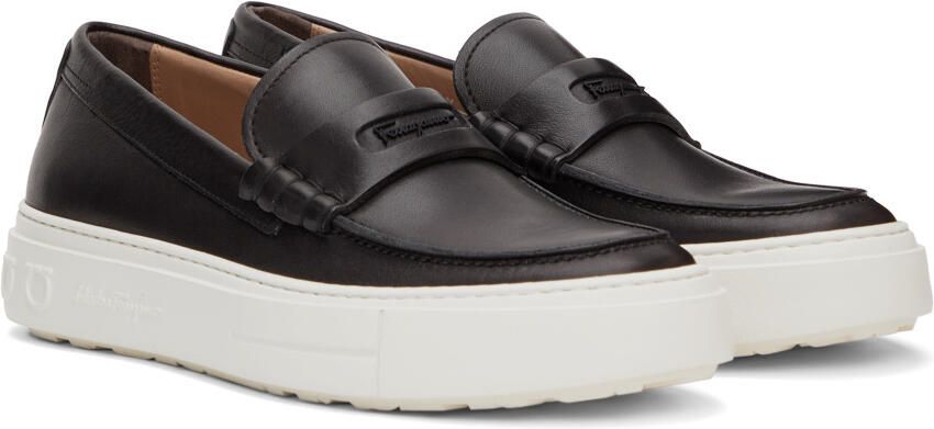 Salvatore Ferragamo Black Sporty Loafers - Picture 2
