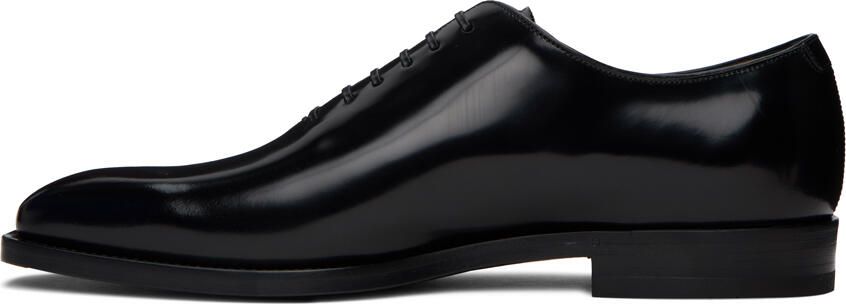 Ferragamo Black Square Toe Oxfords - Picture 4