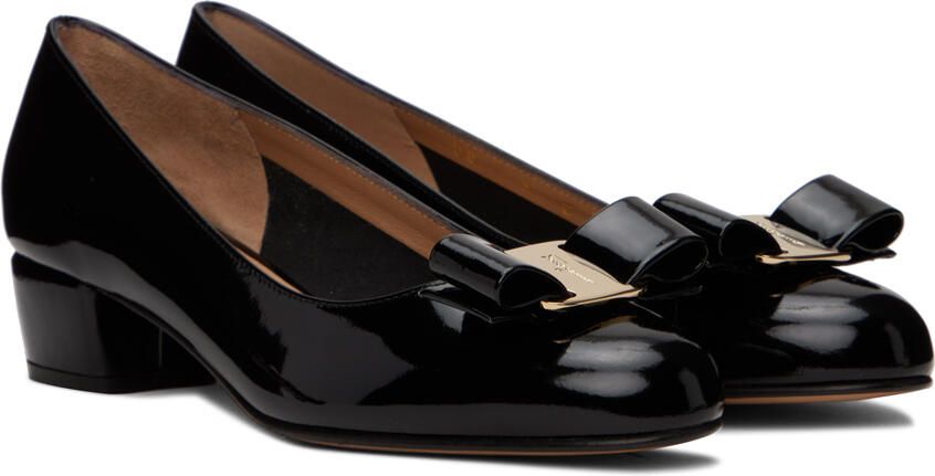 Ferragamo Black Vara Pumps - Picture 2