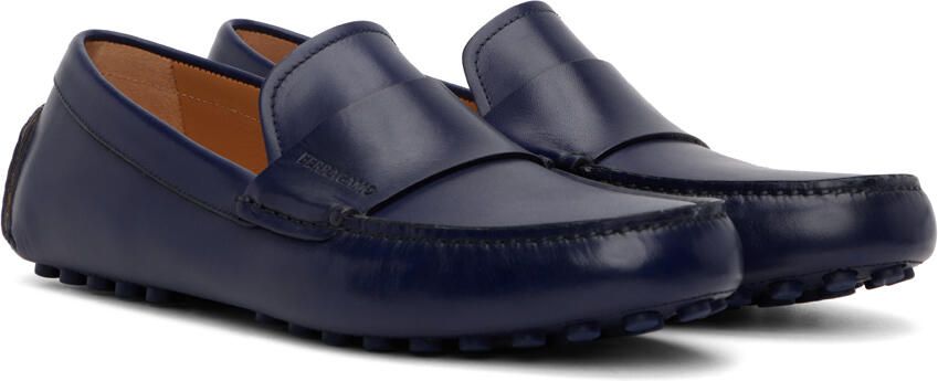 Ferragamo Brown Saddle Driver Loafers - Picture 2