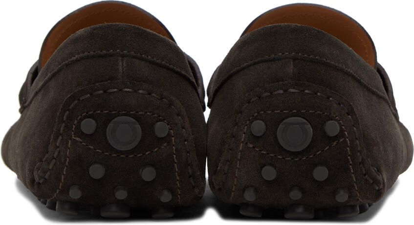 Ferragamo Brown Driver Loafers