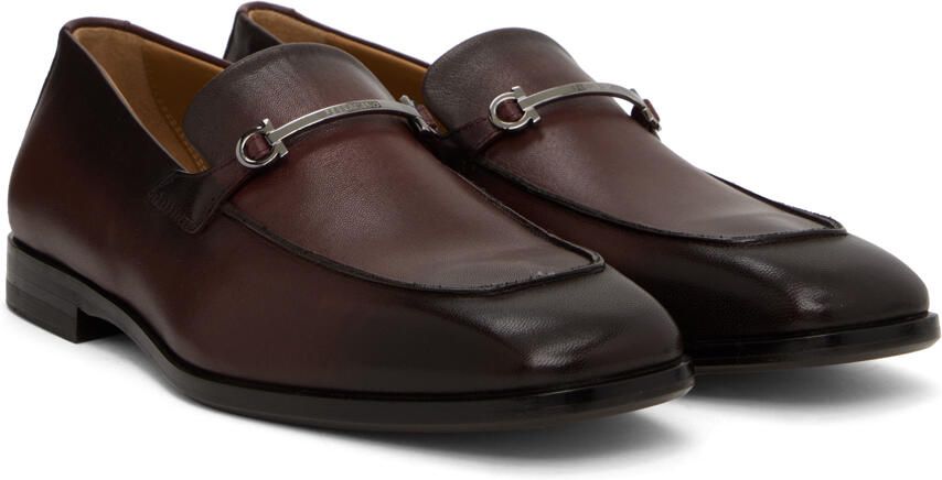Ferragamo Brown Fedro Loafers - Picture 2