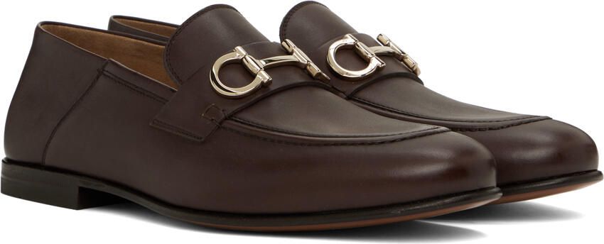 Ferragamo Brown Gancini Loafers - Picture 2