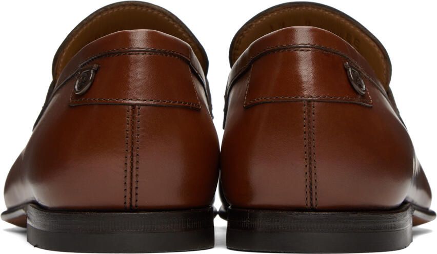 Ferragamo Brown Leather Penny Loafer