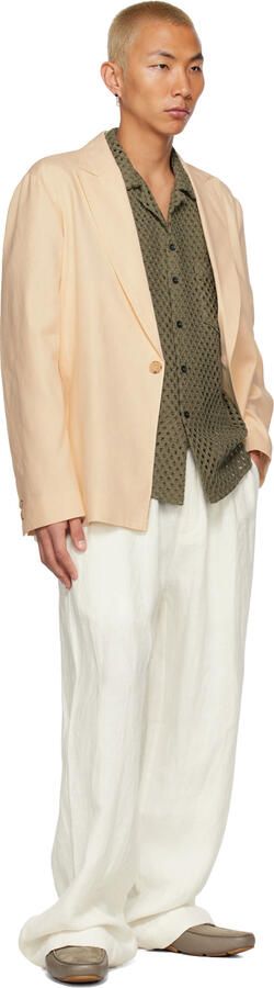 Ferragamo Khaki Driver Loafers - Picture 4