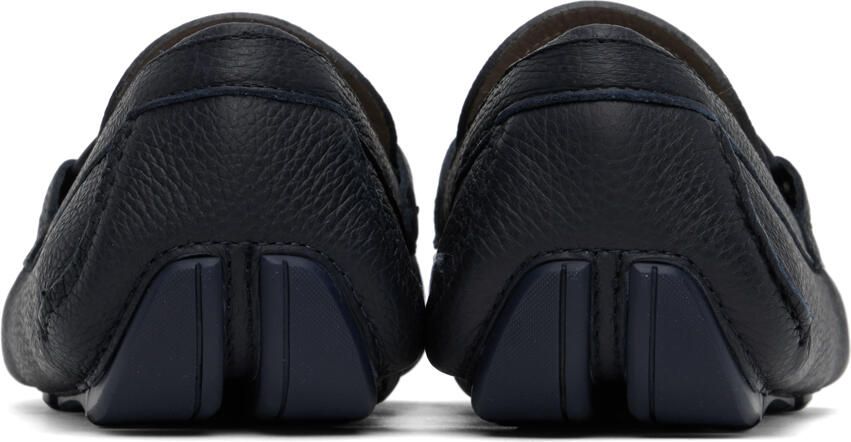 Salvatore Ferragamo Navy Driver Loafer
