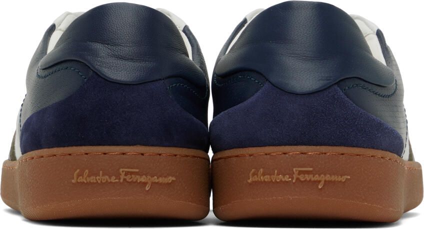 Ferragamo Navy Garda Low Sneakers
