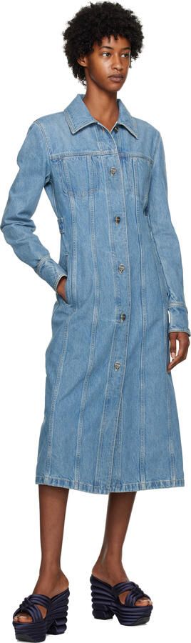 Ferragamo Navy Sculptural Heeled Sandals - Picture 4