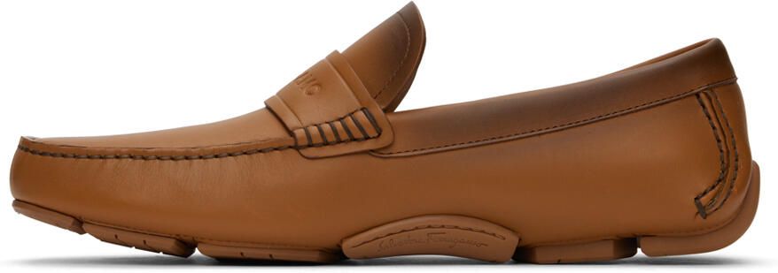 Ferragamo Tan Felix Loafers - Picture 3