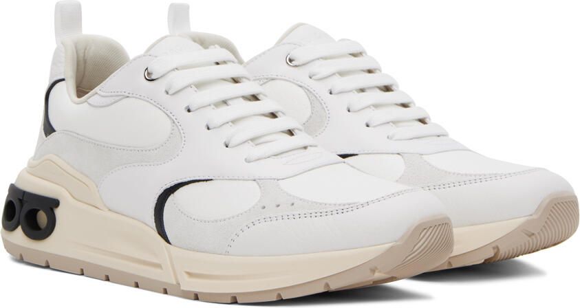 Ferragamo White Cosimina Sneakers - Picture 2