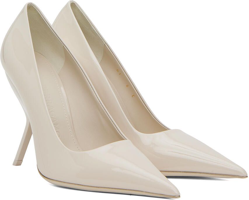 Ferragamo White Eva Heels - Picture 2