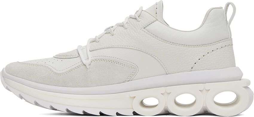 Ferragamo White Nima Sneakers - Picture 3