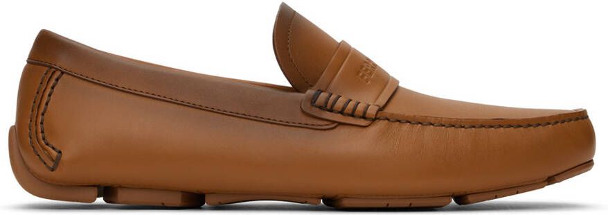 Ferragamo Tan Felix Loafers