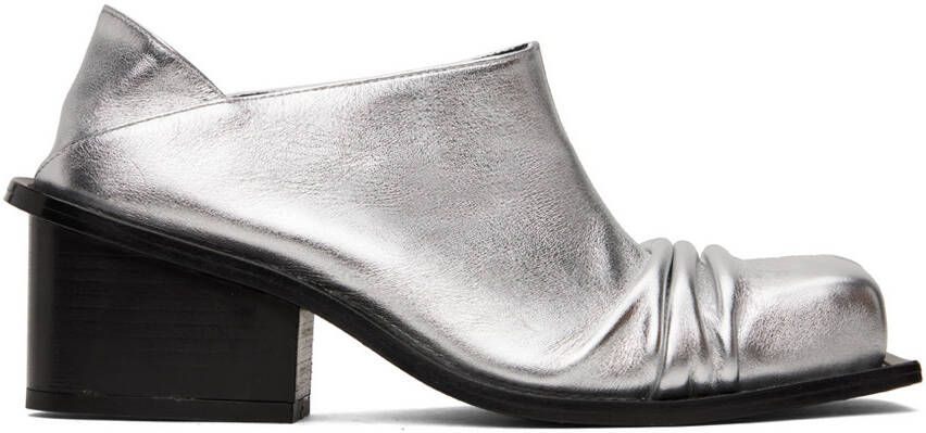 FIDAN NOVRUZOVA Silver Convertible Mules