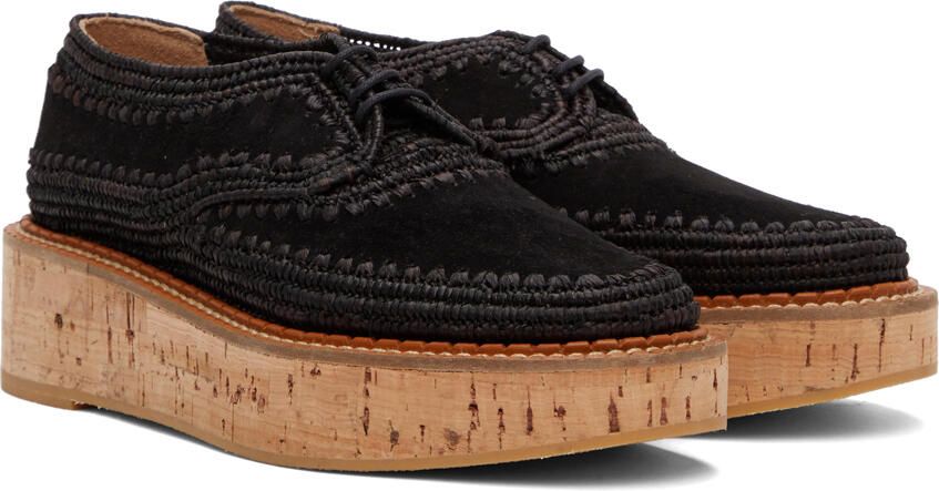 Gabriela Hearst Black Clergerie Edition Suede Louis Brogues - Picture 2